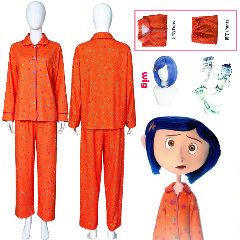 Movie Coraline Cosplay Pajamas - Cosplay Props บทวิจารณ์และราคา