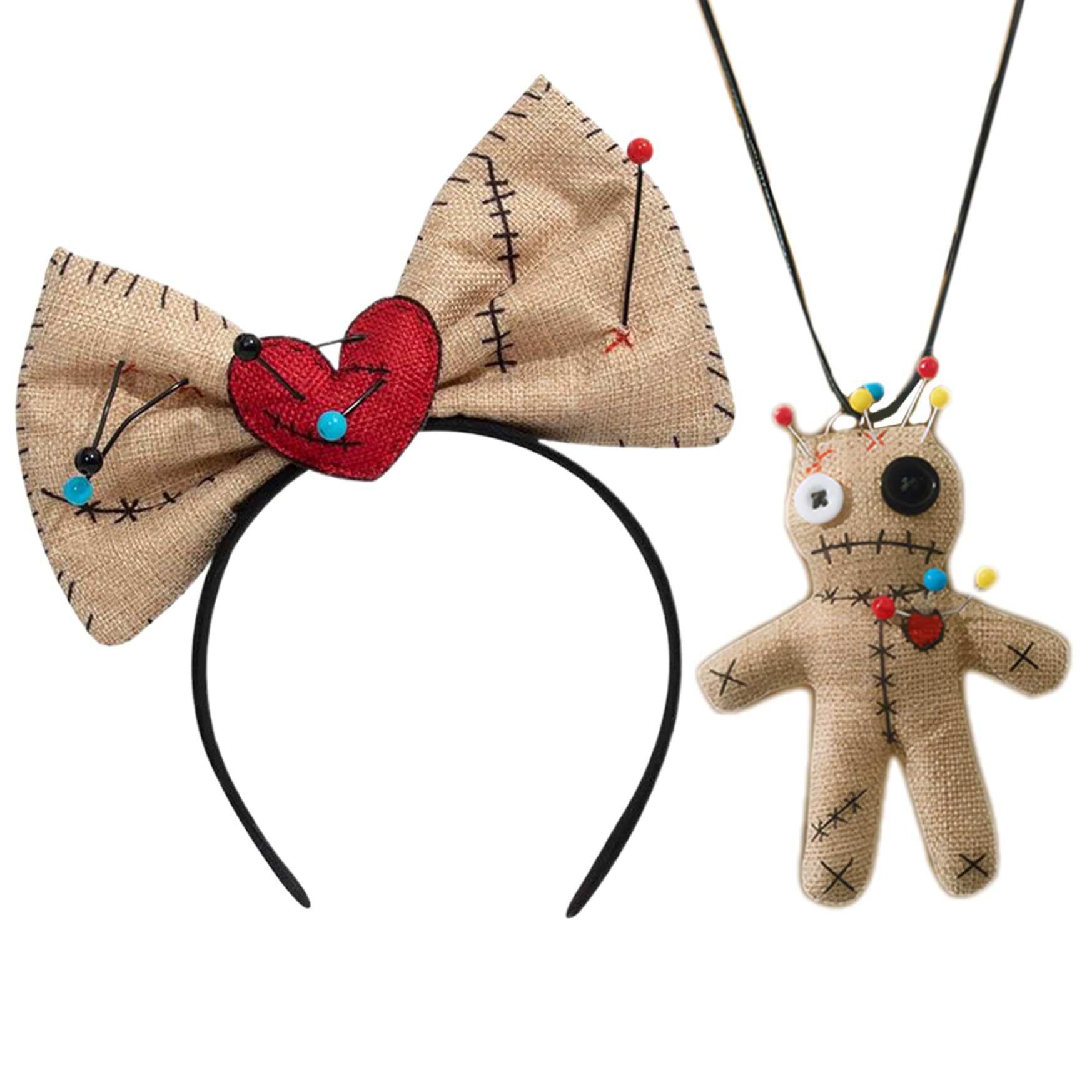 Voodoo Doll Costume Bow Headba - Voodoo Cosplay And Prop บทวิจารณ์และราคา