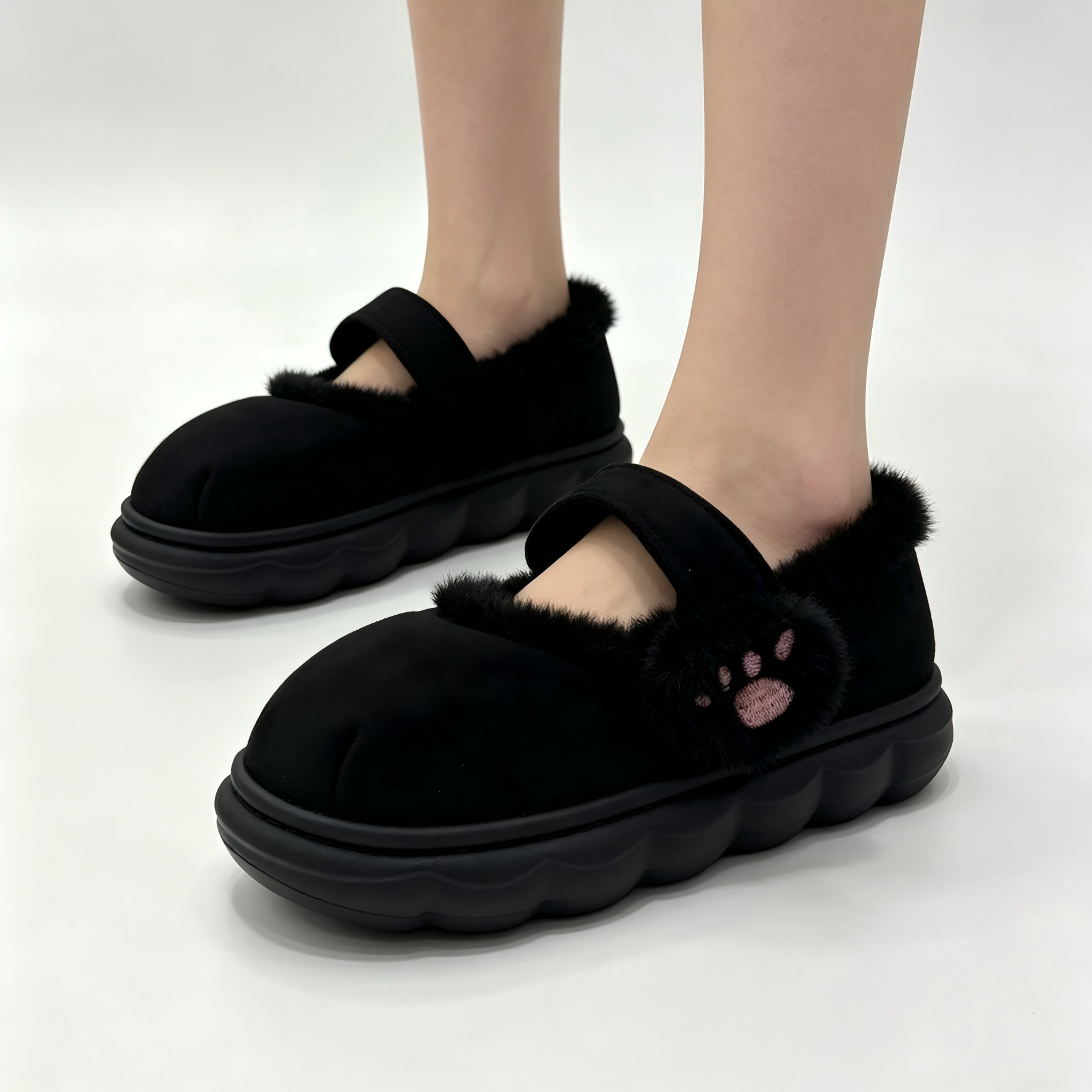 Women's High-End Cotton Slippe - Velcro Hook Loop บทวิจารณ์และราคา