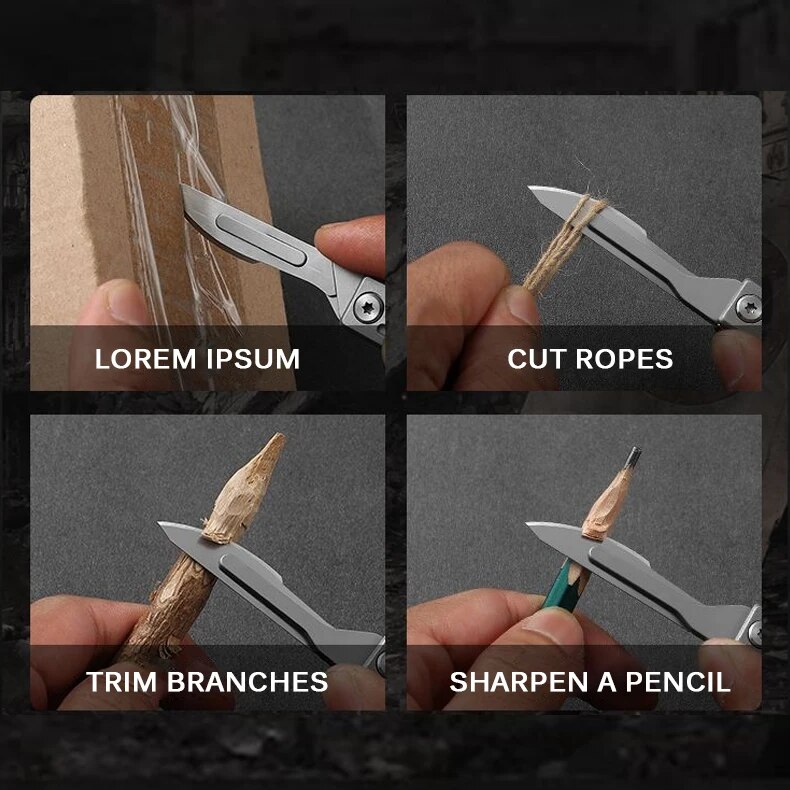 Folding Knife Stainless Steel  - Craft Knife Set บทวิจารณ์และราคา