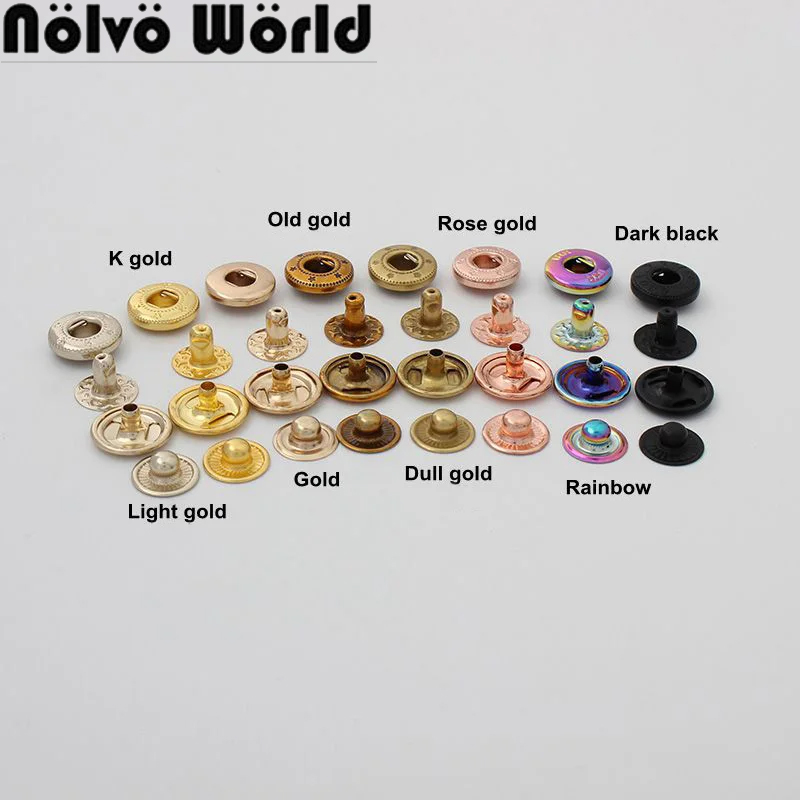 20-100 Sets Rainbow 12mm 10 Co - Snap Fastener Set บทวิจารณ์และราคา