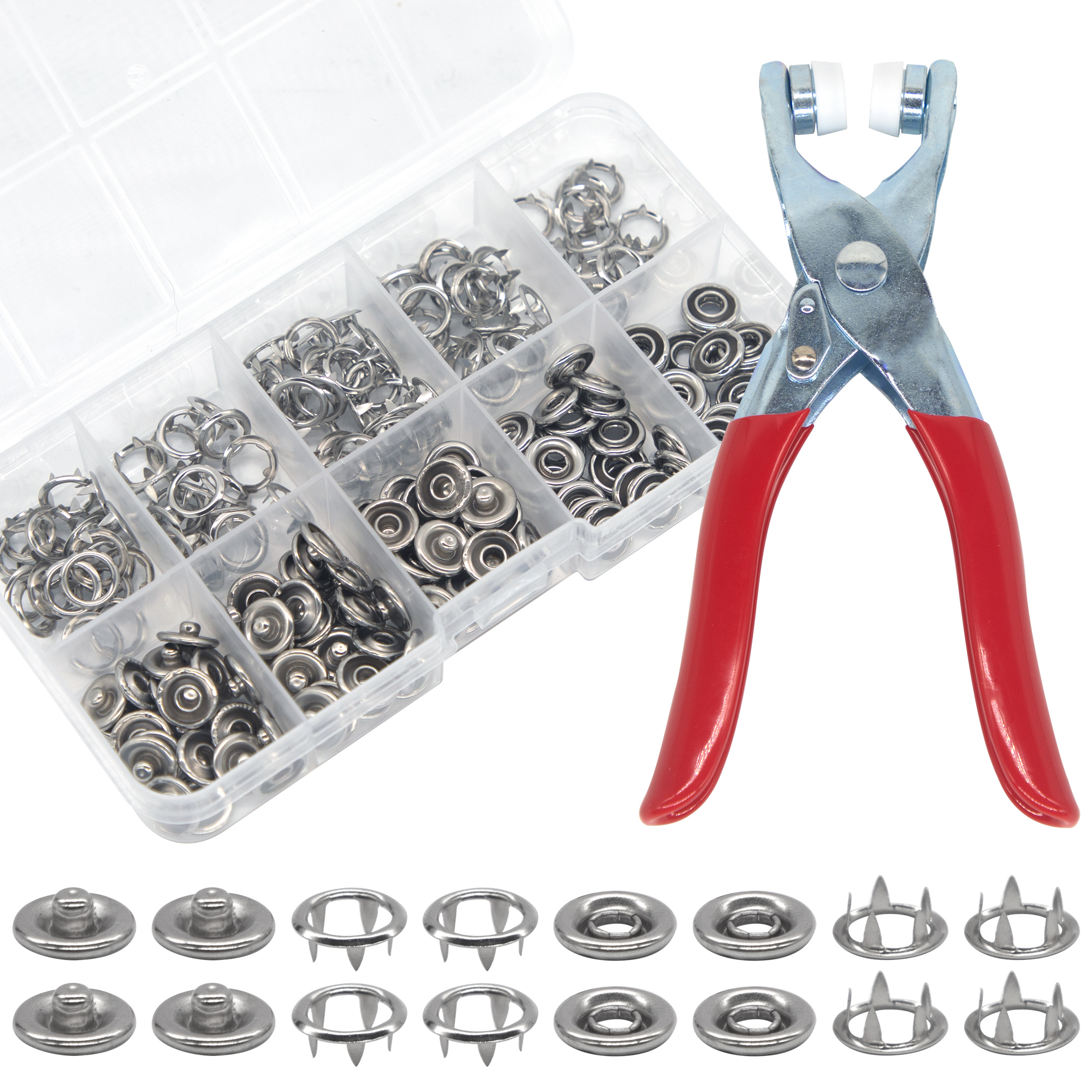 50 Sets Snap Fasteners Kit Too - Snap Fastener Set บทวิจารณ์และราคา