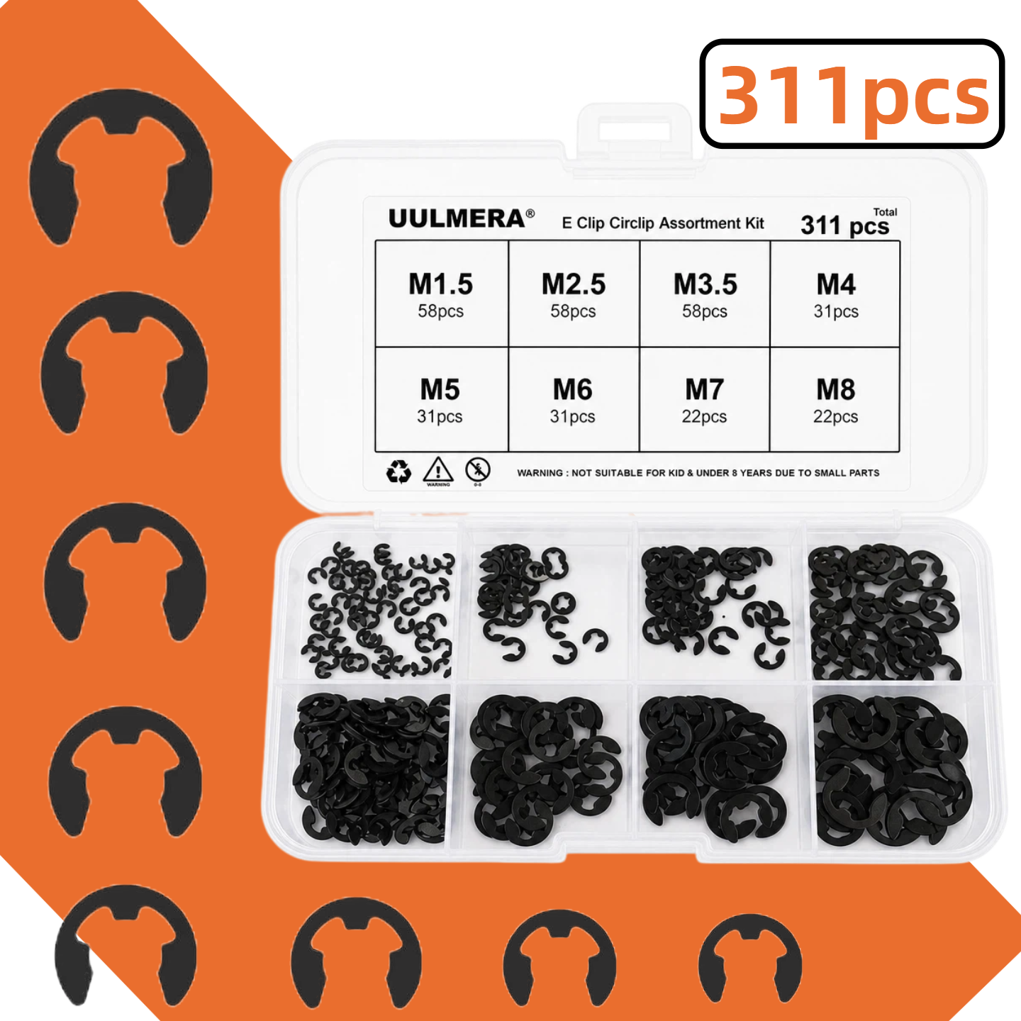 E-Clip Snap Ring Set 269/209/4 - Snap Fastener Set บทวิจารณ์และราคา