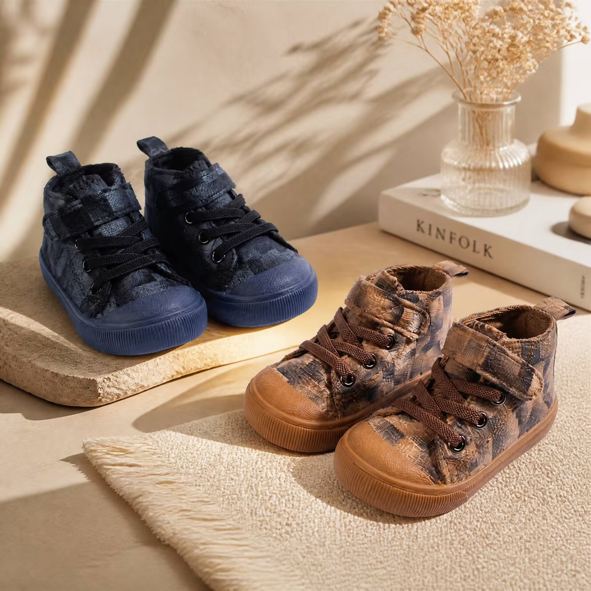 Spring and Autumn High-top Sho - Velcro Hook Loop บทวิจารณ์และราคา