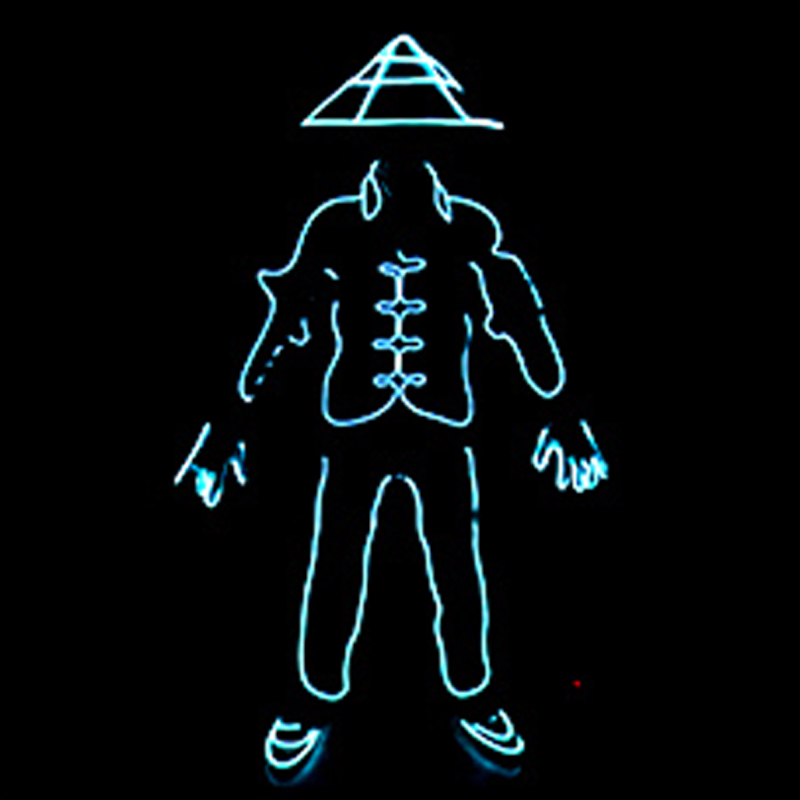 EL Wire LED Clothes Portable N - Cosplay Material For Prop บทวิจารณ์และราคา
