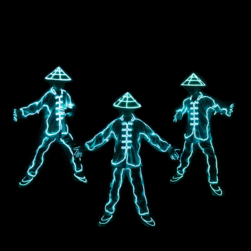 EL Wire LED Clothes Portable N - Cosplay Material For Prop บทวิจารณ์และราคา