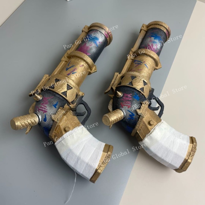 28cm/11.02in Jinx Pistol Custo - Cosplay Prop Katana บทวิจารณ์และราคา