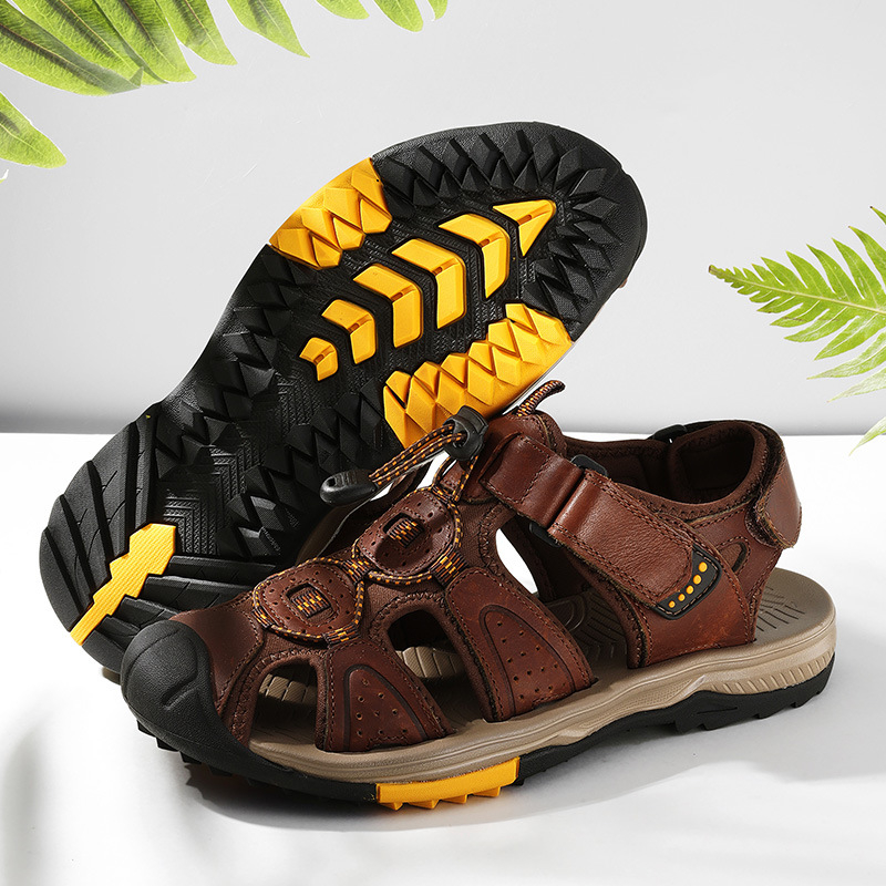 Large Size New Summer Men's To - Velcro Hook Loop บทวิจารณ์และราคา