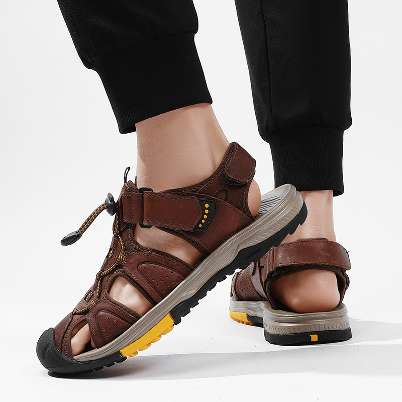 Large Size New Summer Men's To - Velcro Hook Loop บทวิจารณ์และราคา