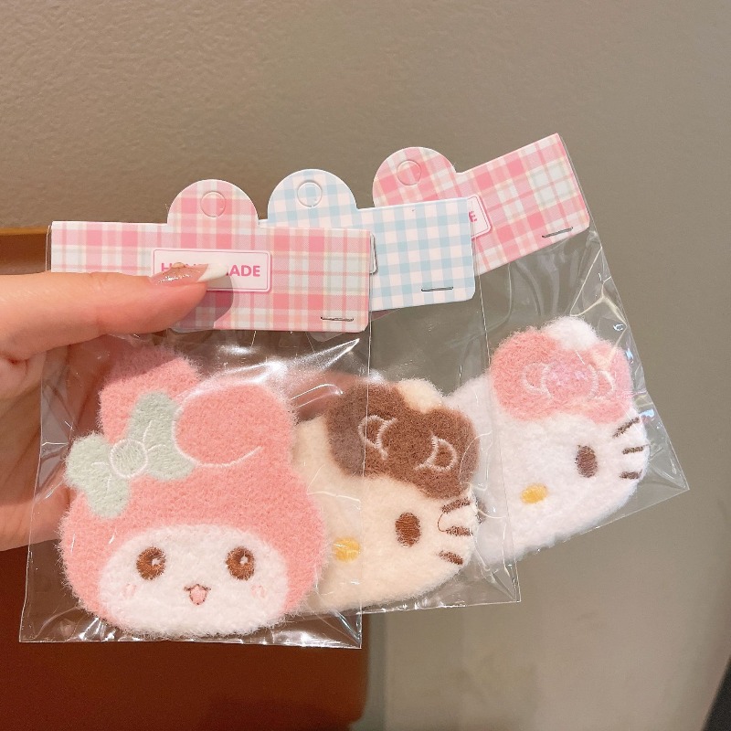 Cute Cartoon Hello Kitty Self- - Velcro Hook Loop บทวิจารณ์และราคา