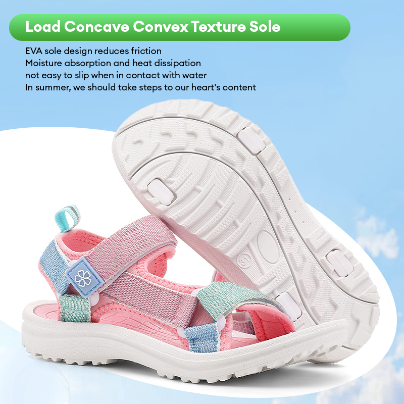 Kids Girls Sandals with Velcro - Velcro Hook Loop บทวิจารณ์และราคา
