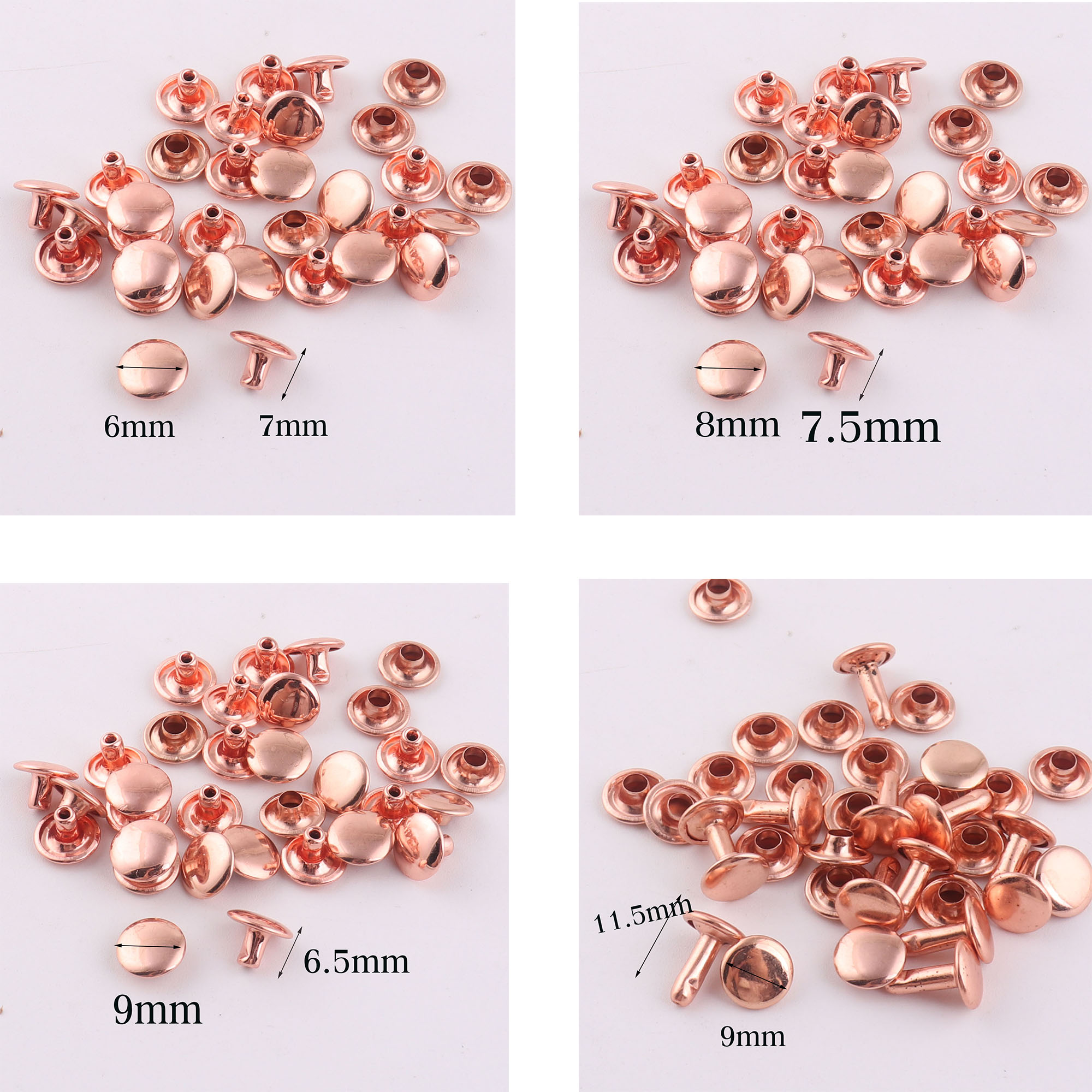 100 Sets Double Cap Rivets,Ros - Snap Fastener Set บทวิจารณ์และราคา