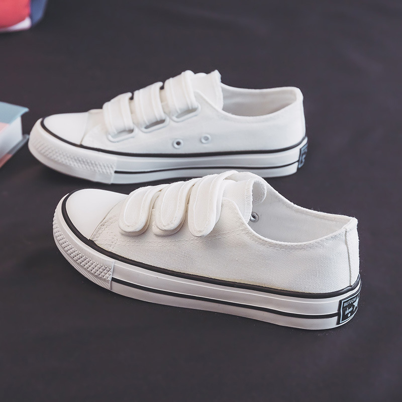 New style Velcro low-top white - Velcro Hook Loop บทวิจารณ์และราคา