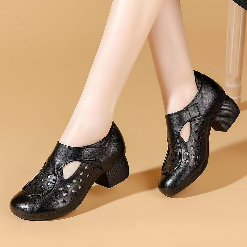Women's Summer New Leather Hol - Velcro Hook Loop บทวิจารณ์และราคา
