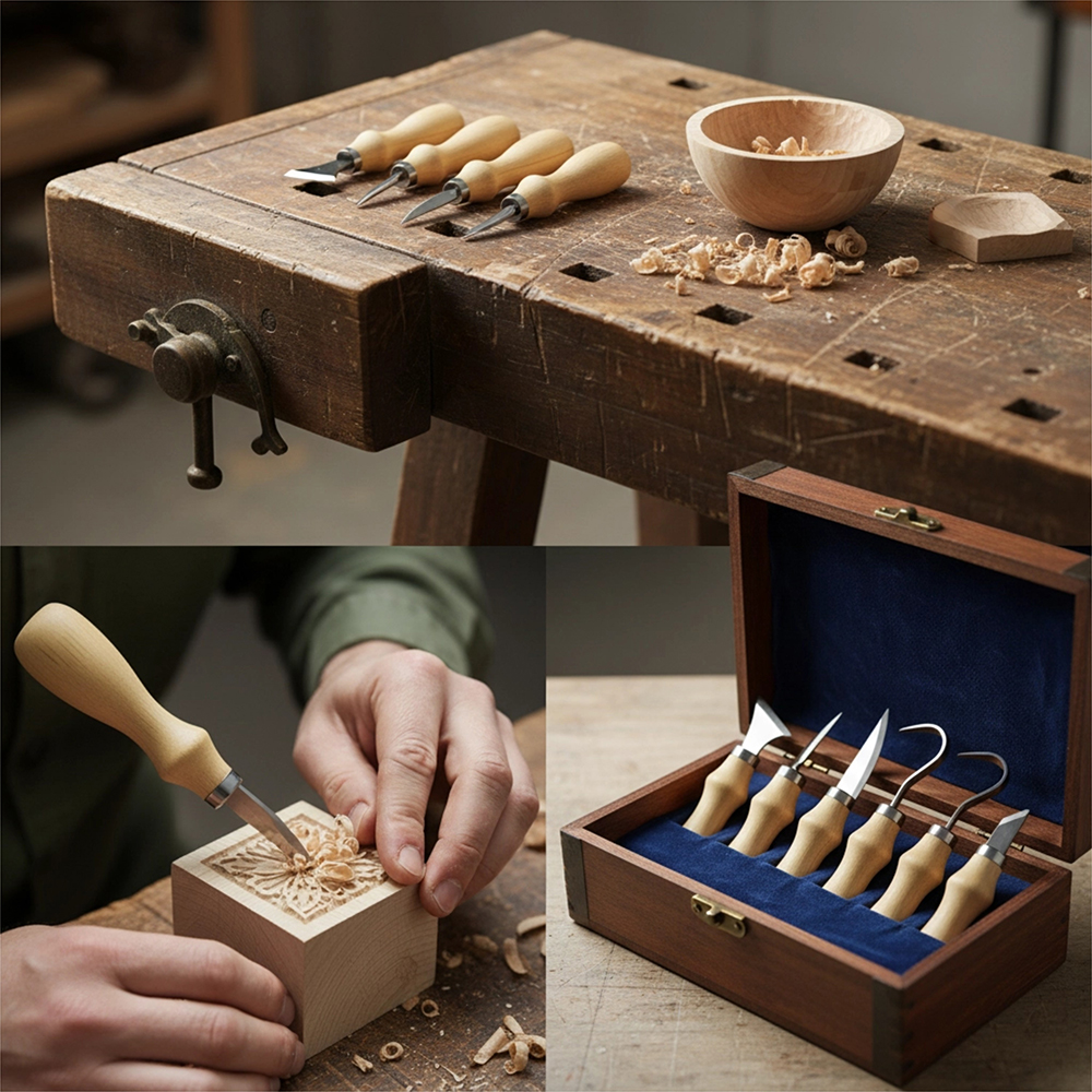 5pc Wood Carving Tools Set Oak - Craft Knife Set บทวิจารณ์และราคา