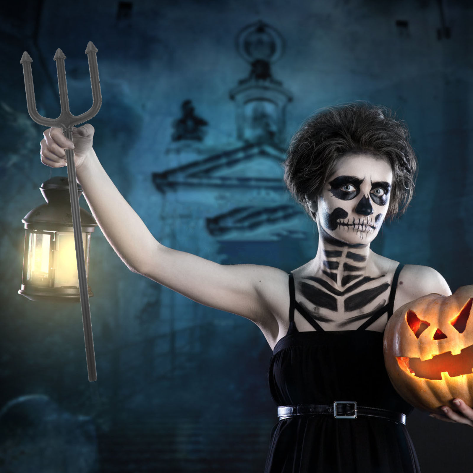 Devil Fork Prop Halloween Deco - Cosplay Material For Prop บทวิจารณ์และราคา