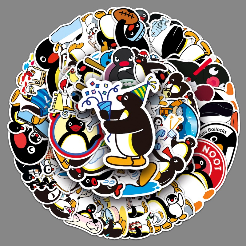 50PCS Hot Cute Pingu Stickers  - Cosplay Prop Diy บทวิจารณ์และราคา