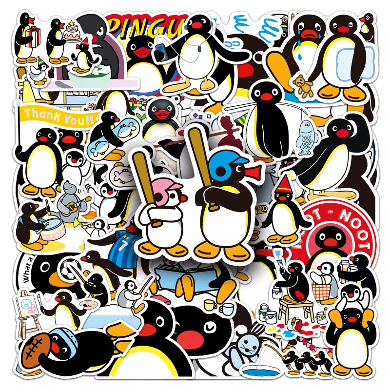50PCS Hot Cute Pingu Stickers  - Cosplay Prop Diy บทวิจารณ์และราคา