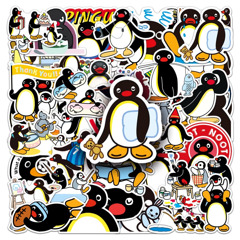 50PCS Hot Cute Pingu Stickers  - Cosplay Prop Diy บทวิจารณ์และราคา