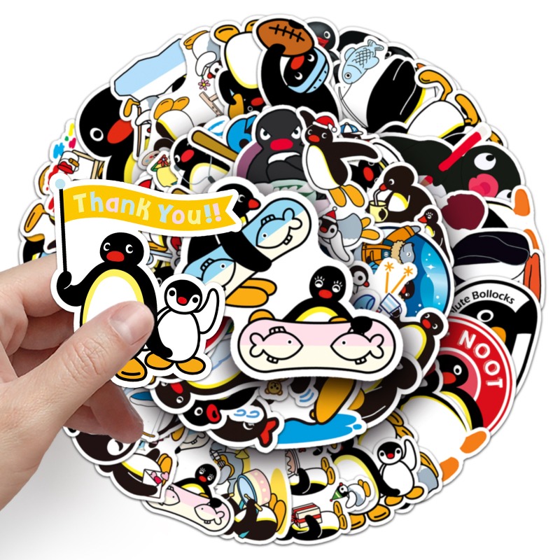 50PCS Hot Cute Pingu Stickers  - Cosplay Prop Diy บทวิจารณ์และราคา