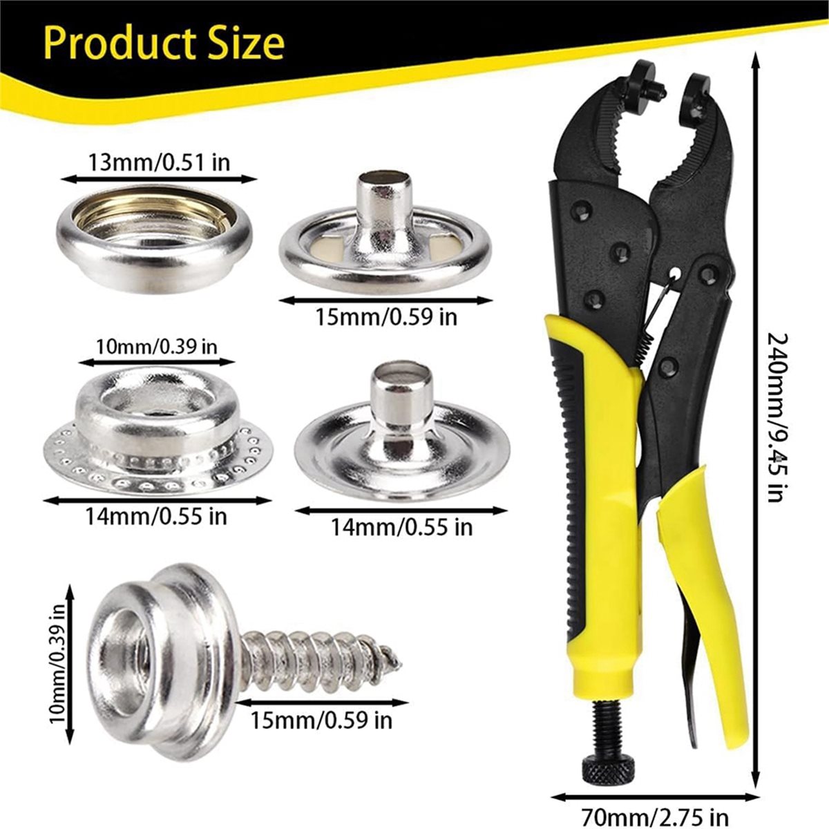 【AT48】 NEW Heavy Duty Snap Fas - Snap Plier Setter บทวิจารณ์และราคา