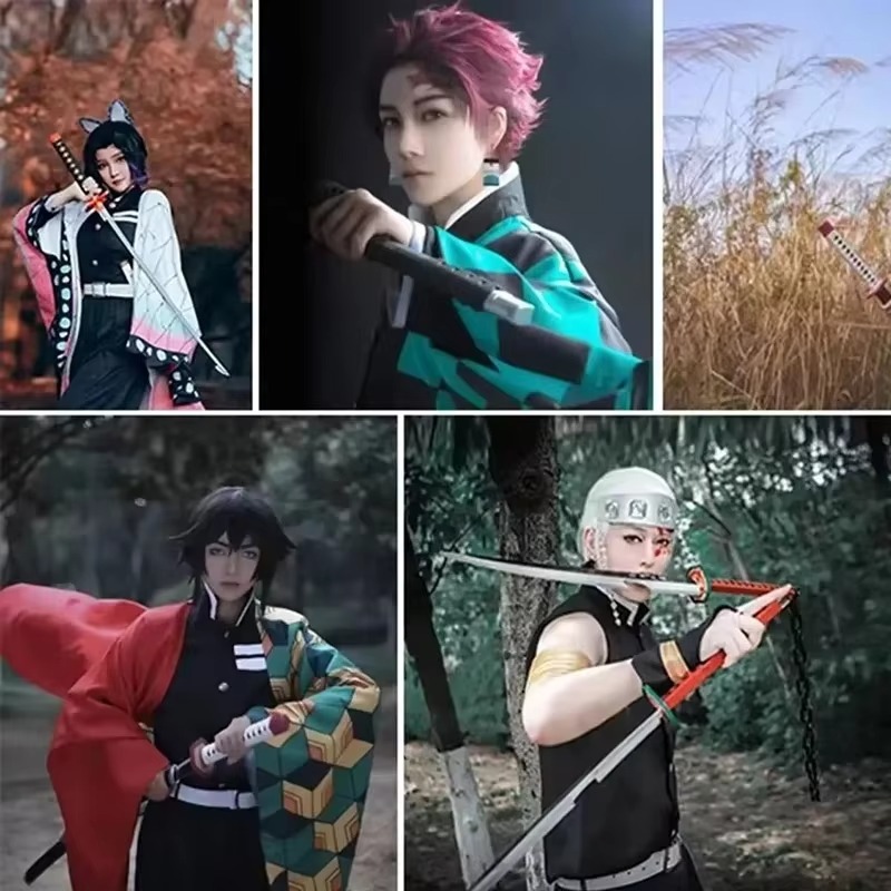 41in/104cm Demon Slayer Katana - Cosplay Prop Katana บทวิจารณ์และราคา