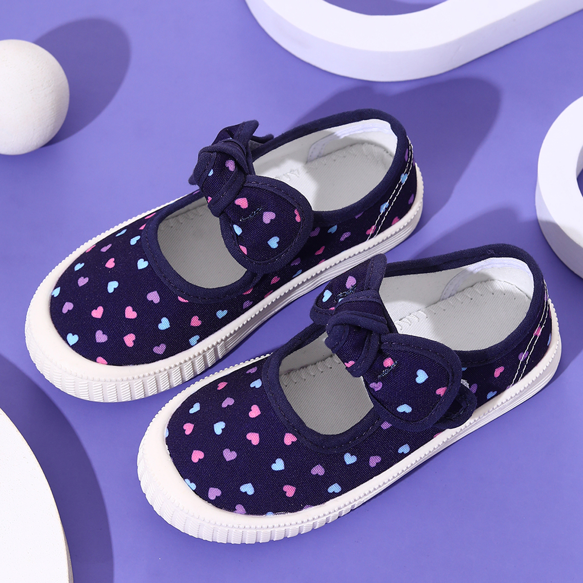 Girls' Canvas Shoes, Casual Sn - Velcro Hook Loop บทวิจารณ์และราคา