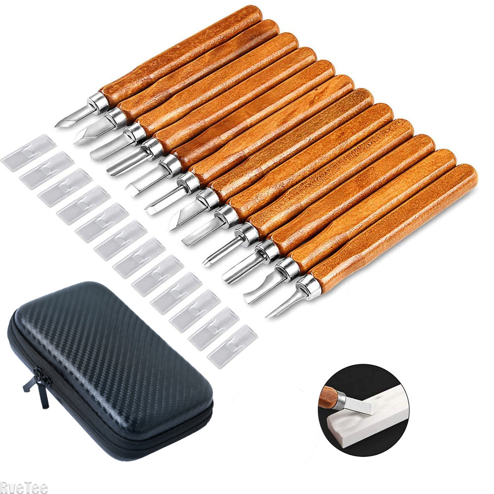 12Pcs SK2 Woodworking Carving  - Craft Knife Set บทวิจารณ์และราคา