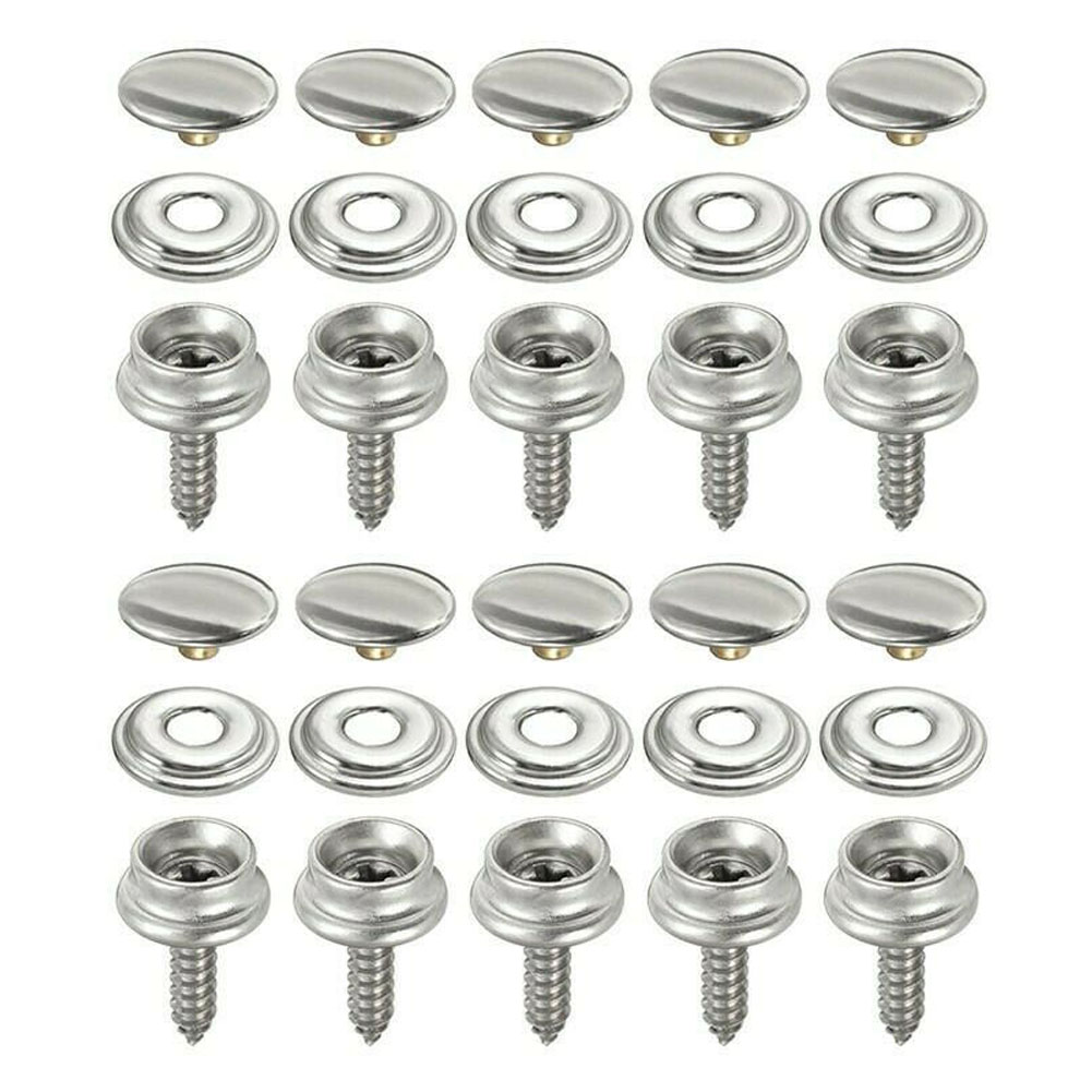 30pcs Snap Fastener Stainless  - Snap Fastener Set บทวิจารณ์และราคา