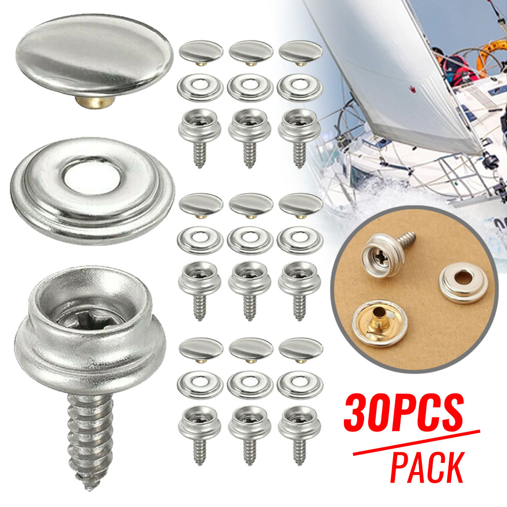 30pcs Snap Fastener Stainless  - Snap Fastener Set บทวิจารณ์และราคา