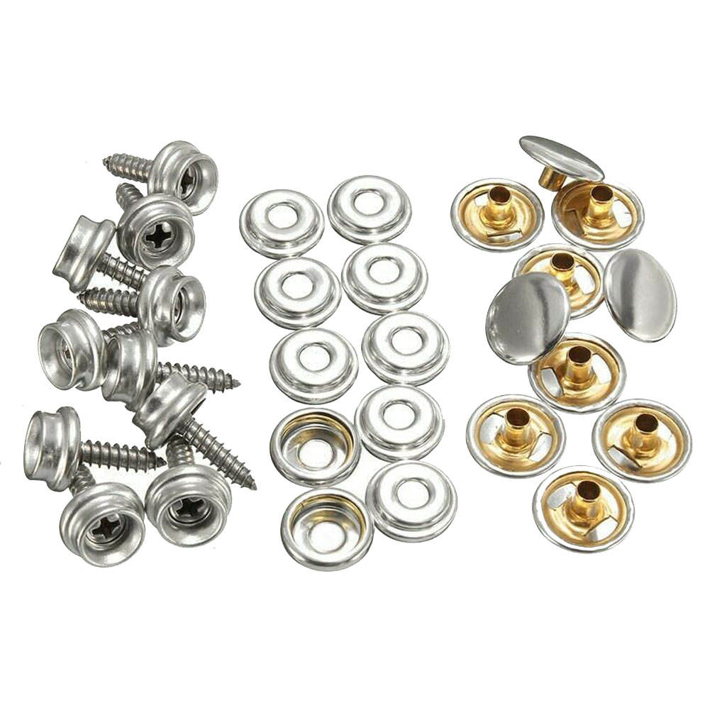 30pcs Snap Fastener Stainless  - Snap Fastener Set บทวิจารณ์และราคา