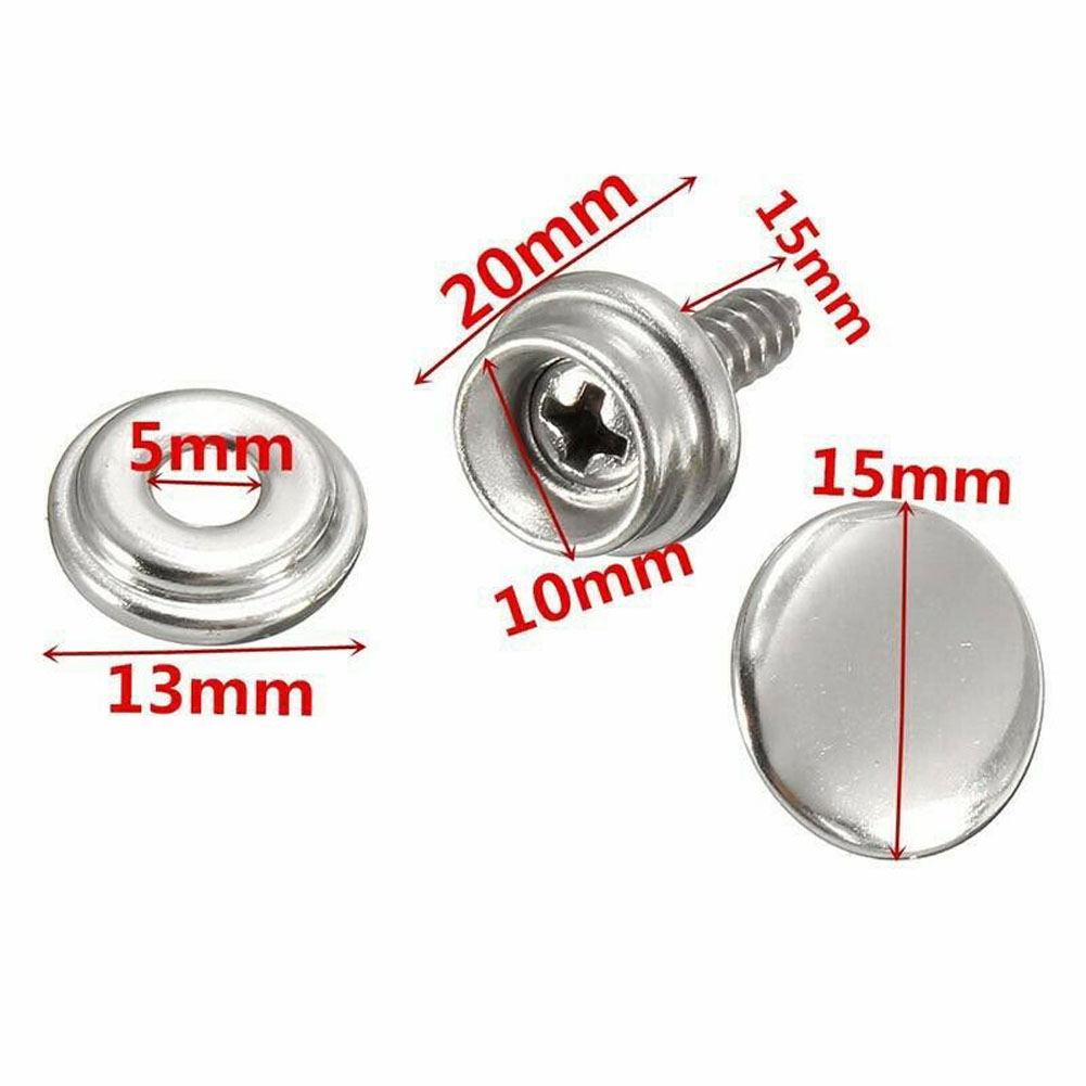 30pcs Snap Fastener Stainless  - Snap Fastener Set บทวิจารณ์และราคา