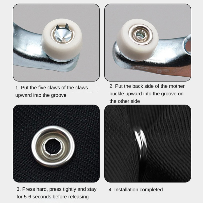 100pc Five-prong ButtonInstall - Snap Fastener Set บทวิจารณ์และราคา